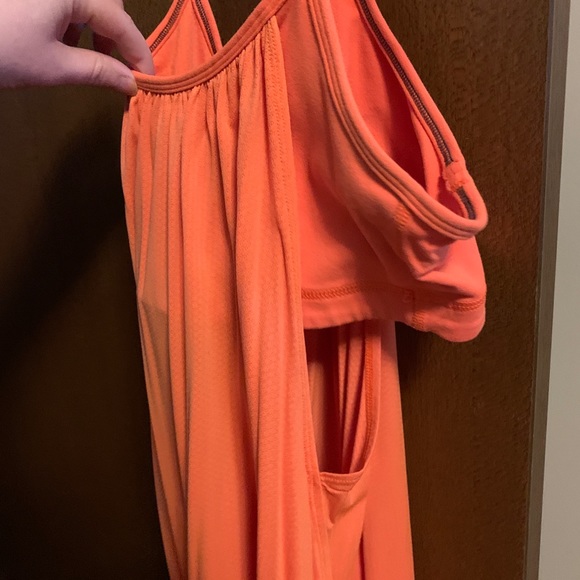 Orange Lululemon Tank with built in bra - Picture 2 of 4